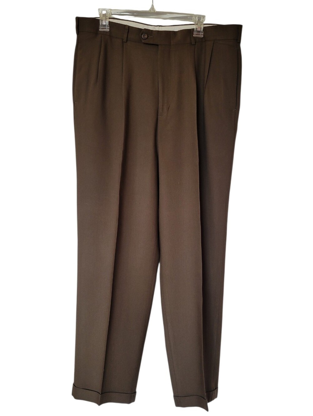 Slates Levi Strauss & Co Olive Green Pleated Front Slacks